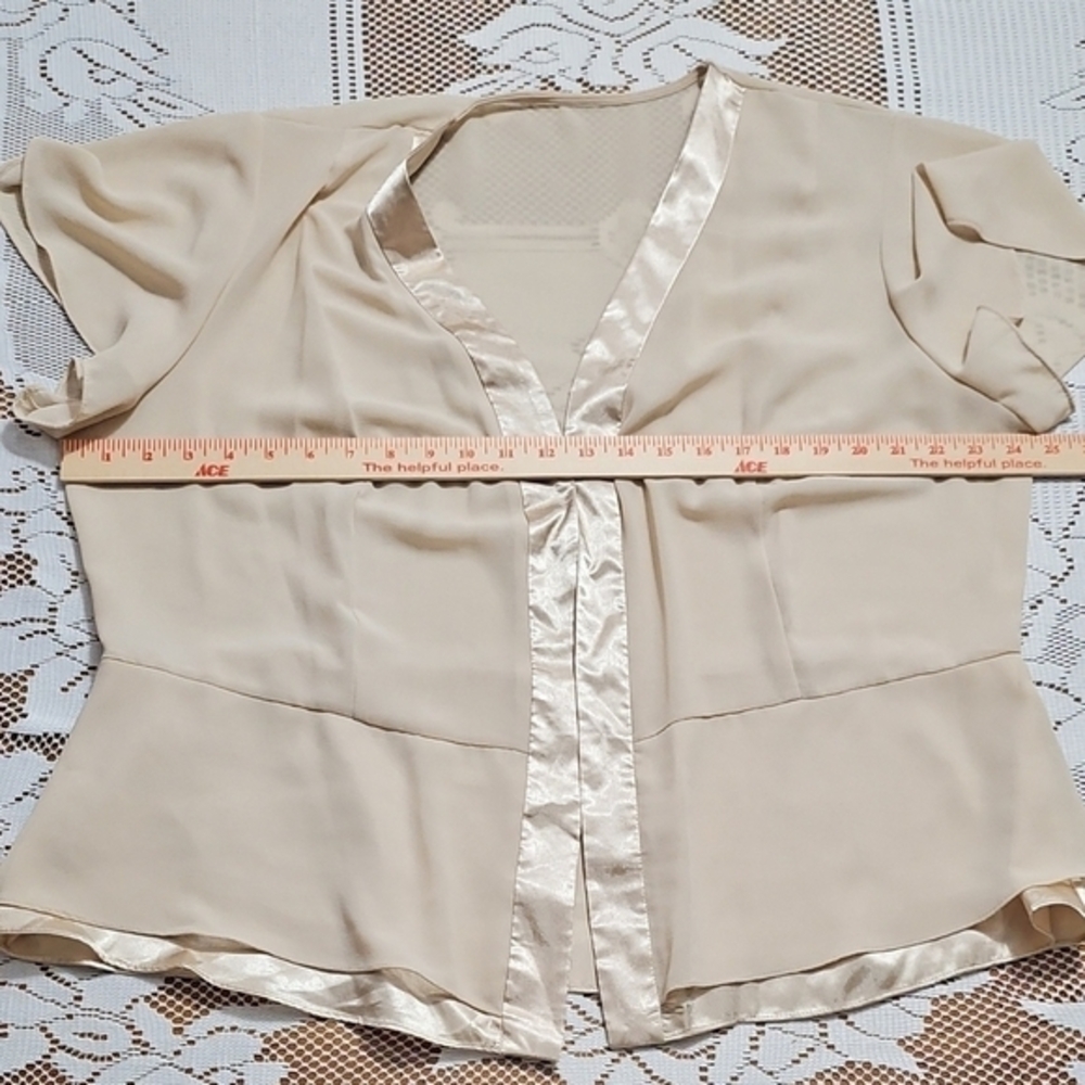 Elegant Cream Women's Top